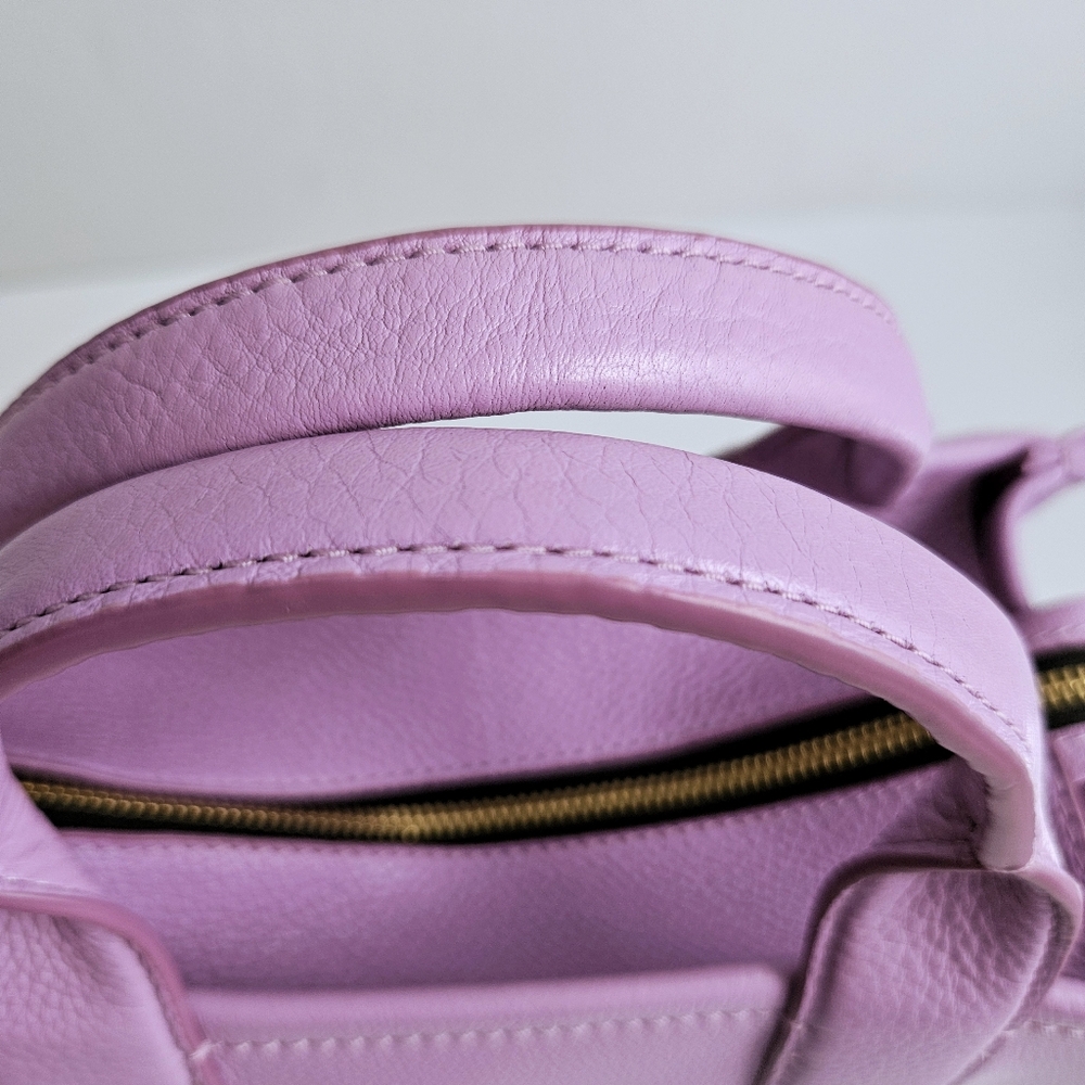 Marc Jacobs Leather Small Tote Bag in Regal Orchid - Picture 11 of 16
